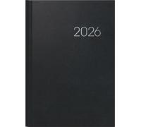 BRUNNEN 1079660906 | Buchkalender Mod. 796 2026 | A5, Kunststoff, schwarz