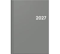 BRUNNEN Calendario a libro Mod. 796 2027, A5, plastica, grigio