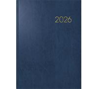 BRUNNEN Calendario a libro mod. 797 2026 | 168 × 240 mm plastica blu