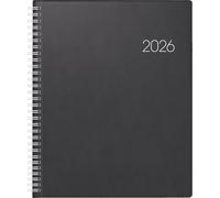 BRUNNEN Calendario a libro mod. Manager Wt 7 Weektimer 2026 | 210 × 260 mm, plastica, nero