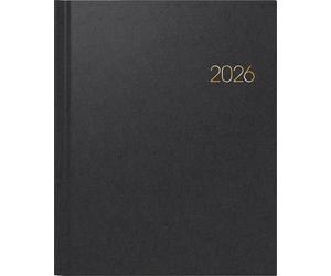BRUNNEN Calendario a libro mod. Manager Wt 7 Weektimer 2026 | 210 × 260 mm, plastica, nero