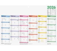 BRUNNEN Calendario da tavola DATAline 2026 | A4 orizzontale