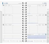 BRUNNEN Calendario di ricambio settimanale mod. 756 2026 | 87 × 153 mm, cartone bianco