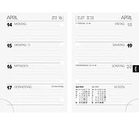 BRUNNEN Calendario di ricambio settimanale modello 723 2023, dimensioni foglio: 7,6 x 11,2 cm