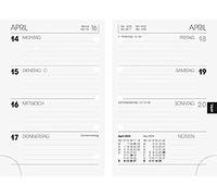 BRUNNEN Calendario di ricambio settimanale, modello 723 2024, 2 pagine = 1 settimana, formato foglio: 7,6 x 11,2 cm, bianco