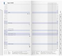 BRUNNEN Calendario mensile di ricambio modello 753 (2025), 2 pagine = 1 mese, A6, 32 pagine, bianco