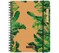 BRUNNEN Calendario scolastico (2024/2025) "Jungle Leaves", 2 pagine = 1 settimana, A6, 208 pagine