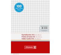 Brunnen, cartoncini per appunti A quadretti A6 bianco