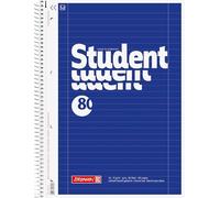 Brunnen Collegeblock - Block notes con rilegatura a spirale, 4 fori, 70 g/mq, formato A4, a righe