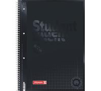 Brunnen Color Code - Quaderno spiralato, formato A4, 80 fogli, 90 g nero