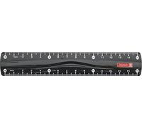 Brunnen Colour Code - Righello per mancini e destrorsi, 15 cm, vari colori nero