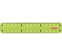Brunnen Colour Code - Righello per mancini e destrorsi, 15 cm, vari colori verde