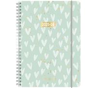 BRUNNEN Diario scolastico 2025/2026 "Hearts" | A5, plastica