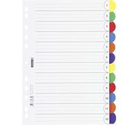 Brunnen - Divisorio per raccoglitore ad anelli “Office to go”, in polipropilene, formato A4, 225 x 297 mm, confezione da 12 pezzi