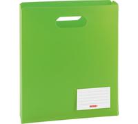 Fontana 104163552 - Quaderno Box Fact.PP, 25 x 31 x 5 cm, aus transluzente Pellicola di Polipropilene per A4 e veloce Cucitrice, apertura sul lato superiore, Verde/Kiwi