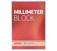 Brunnen Millimeterblock - Carta millimetrata formato A4, 298 x 211 mm, 20 fogli, colore: Ruggine