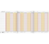 BRUNNEN Planner per vacanze 2027 "Jumbograph" | 647 × 297 mm