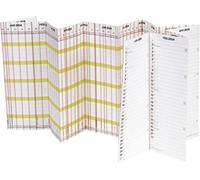 BRUNNEN Planner per vacanze "Planorama" 2024, 1 pagina = 15 mesi, 138 x 29,5 cm,