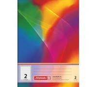 Brunnen - Quaderno per la scuola, formato A5, (16 fogli a righe, rigatura 2, classe 2), codice articolo 104598202