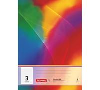 BRUNNEN Quaderno scolastico | A4, rigatura 3, 32 fogli, multicolore