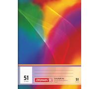 BRUNNEN Quaderno scolastico | A6, rigatura 51, 32 fogli, multicolore