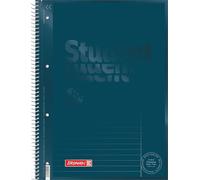 Brunnen Quaderno universitario Premium per studenti, codice colore A4, copertina in denim
