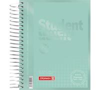 Brunnen Quaderno universitario Premium per studenti, codice colore A6, foglio di copertina: menta