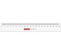 Brunnen - Righello 104977020 per scuola e ufficio, 20 cm, trasparente