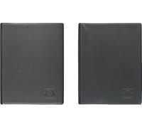 Brunnen - Rubrica ad anelli, in pellicola resistente, 177 x 226 mm, colore: Nero