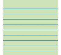 Brunnen - Schede per schedario, 180 g/mq, formato A8 orizzontale, a righe, colore: verde, 100 Pezzi