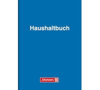 Brunnen - Taccuino delle spese, copertina in cartone lucido, formato A5, 148 x 210 mm, 40 pagine, blu