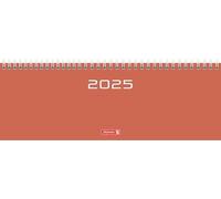BRUNNEN Taccuino orizzontale, mod. 772 2025, 297 × 105 mm, cartone, corallo