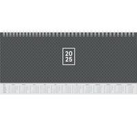 BRUNNEN Taccuino orizzontale, mod. 772 2025, 297 x 105 mm, in cartone, nero
