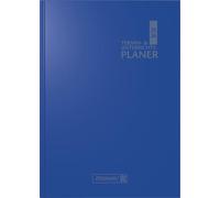 BRUNNEN Termin- & Unterrichtsplaner (2025/2026), 2 Seiten = 1 Woche, A5, 224 Seiten, Kunststoff-Einband Baladek, blau