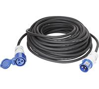 Brunner 0301093N Cavo di Prolunga CEE/CEE da 10M, 3 Poli, Guaina in Gomma 3X2,5 Mm^2, Protezione Ip 44 per Esterno, Omologato Ce 230V-16A