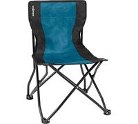 Brunner 0404035N.C55 Sedia Pieghevole da Campeggio con Telaio di Sicurezza Antiribaltamento, Nero/Azzurro