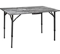 Brunner 0406050N Elù Duplit, Tavolo Ultraleggero Pieghevole con Struttura Resistente, Facile da Trasportare, Altezza Regolabile, Portata Max 30 kg, Ripiano Melaminico in Marmo/Pietra