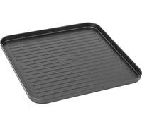 Brunner 0708029N Devil Plancha Ribbed, Piastra Grill per Stufe a Gas Devil a Cartuccia, Superficie Rigata Antiaderente 25,5X24,4X2,2 Cm e Peso 620 G