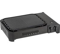 Brunner 0708042N Piastra Grill Portatile a Gas Devil Megagrill Potenza 2.2 Kw, Piastra da Tavolo Alimentazione con Cartucce a Valvola da 227 G