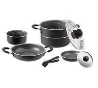 BRUNNER 0806093N Pentole e Stoviglie Campeggio in Alluminio, Set Pirate 7+1¸ Ø 20 cm