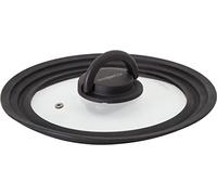 Brunner 0806107N Coperchio Universale in Vetro con Bordo Graduato in Silicone Antirumore, Covery Trio per Pentole/Padelle Diametro 20/18 / 16 Cm