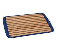 BRUNNER 0830056N.C22 Tagliere Vassoio 2 in 1, Materiale Bamboo e Melamina, Bread Board Colore Blu 36X24 Cm