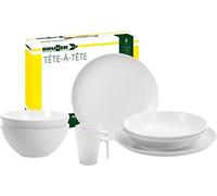 Set di stoviglie Tête-à-Tête Brunner 8 pezzi 2 persone Spherica