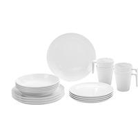 Brunner 0830160N.C7T Set Piatti e Tazze in Melamina Infrangibili 16 Pz, Set Spherica