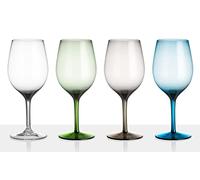 Brunner 0830184C.C9N Eleganti Calici Infrangibili Set 4 Pz, Onda & Jazz Wineglass, 60 Cl