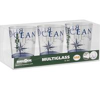 Brunner 0830185C.C8C Set Multi Vetro, 30 cl, Blu Oceas