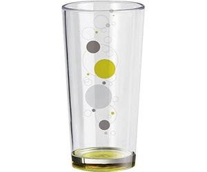 BRUNNER 0830187N.C7B Set Grandi Bicchieri Trasparenti con Pois, Festa Space, Bicchieri Infrangibili in San Stirolo-Acrilonitrile, V 45 Cl