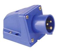 Brunner 28232 - Spina da Parete CEE 16 A/230 V, 3 Poli, Resistente agli Spruzzi d'Acqua