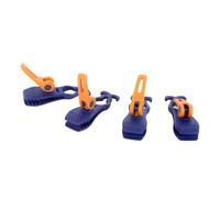 Brunner - Articoli da Campeggio - Morsetto a sgancio rapido, Set da 4 pz. Crocodile Peggy, 610/130