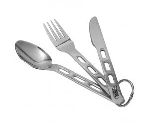 Brunner - Biwak - Set posate Set of 3 Pieces grigio